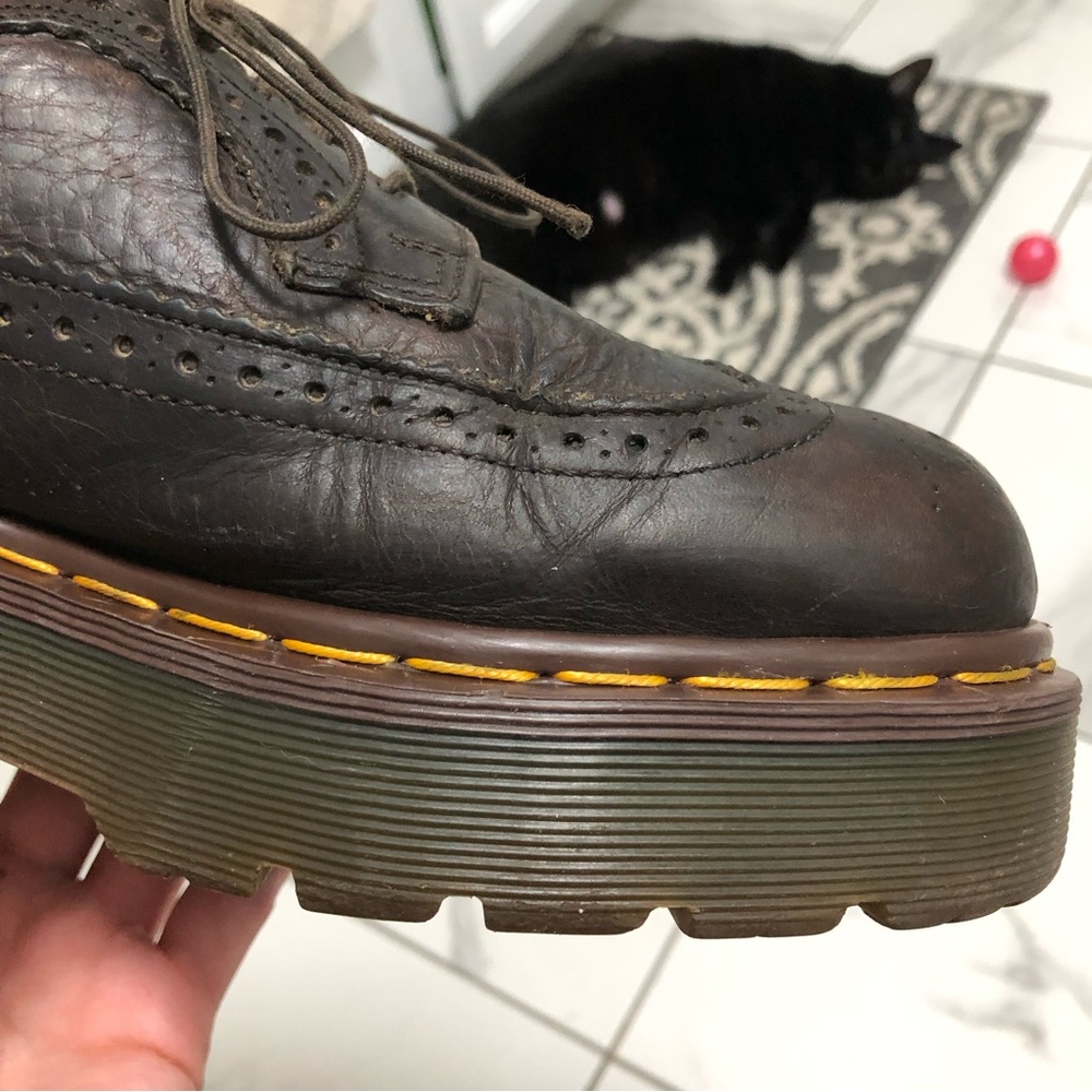 Dr. Martens 3989/34 Wingtip Brogue Platform Oxfords - Picture 10 of 16